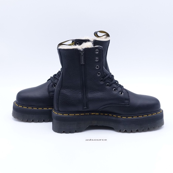 NEW Dr. Martens Women's Jadon Faux Fur Lined 8 Eye Platform Water Resistant Boot - Picture 2 of 12